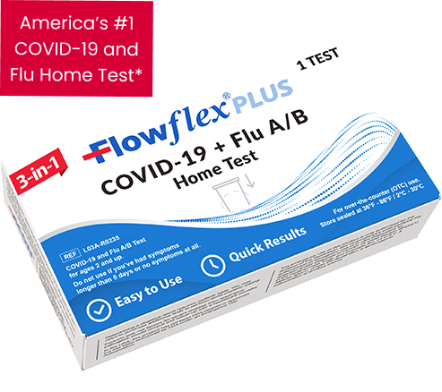 Flowflex®Plus COVID-19 + Flu A/B Home Test